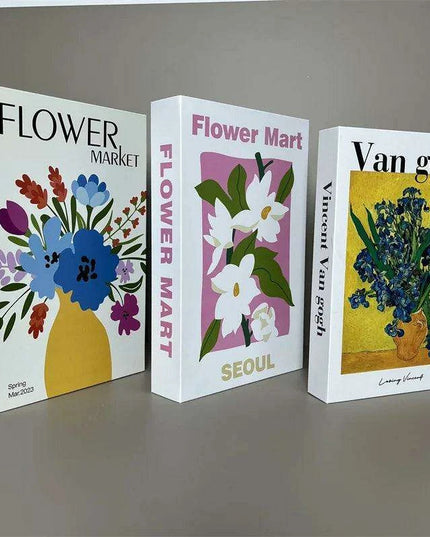 Elegant 3-Piece Decorative Faux Book Set for Home Décor