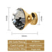 Elegant Diamond Crystal Gold Cabinet Handles Set with Czech Crystal Accents - Premium Quality Craftsmanship
