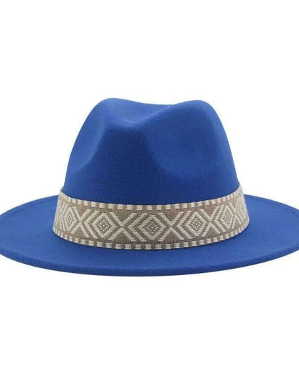 Versatile Unisex Panama Cowboy Hat - Wide Brim Fedora in Classic Camel, Black, and White Felt Options