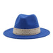 Versatile Unisex Panama Cowboy Hat - Wide Brim Fedora in Classic Camel, Black, and White Felt Options