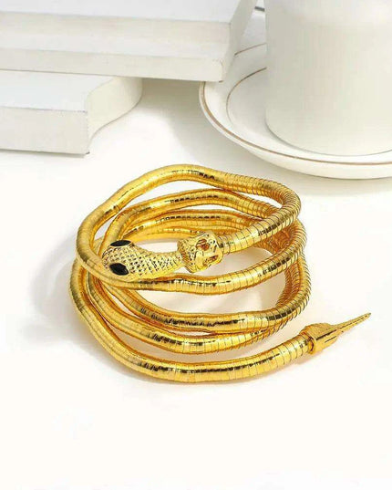 Edgy Bendy Snake Jewelry Set - Punk Chic for Everyone