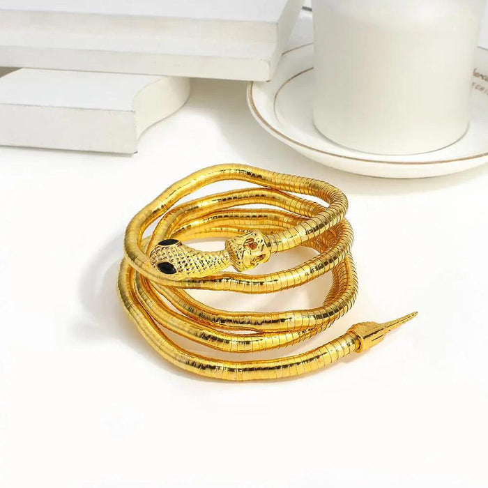 Edgy Bendy Snake Jewelry Set - Punk Chic for Everyone