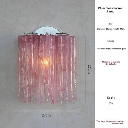Murano Glass Wall Sconce - French Style LED Wall Light