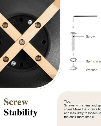 Set of 4 Modern Black PU Leather Dining Chairs with Stylish Beech Wood Legs - Ergonomic Comfort and Versatile Design