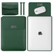 Luxurious 13-inch PU Leather MacBook Air Pro Sleeve Bundle with Medium Bag & Cable Organizers