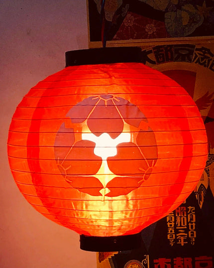 Elegant Handmade Japanese Silk Waterproof Lantern for Outdoor Spaces - 30x30CM