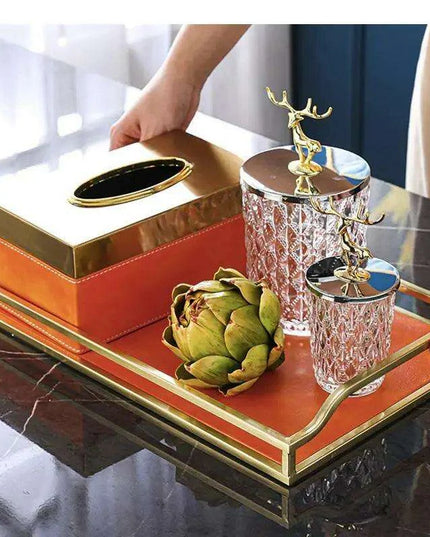 Chic Leather Tissue Holder - A Touch of Luxury for Your Home