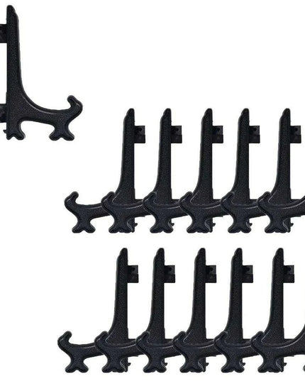 20-Piece Versatile Display Stands in Clear and Black for Stylish Home Showcasing