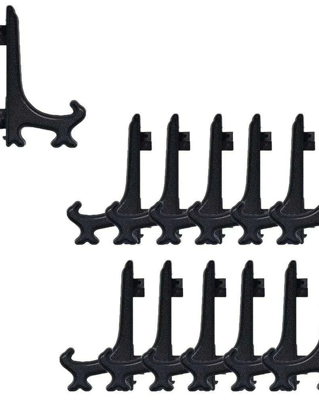 20-Piece Versatile Display Stands in Clear and Black for Stylish Home Showcasing
