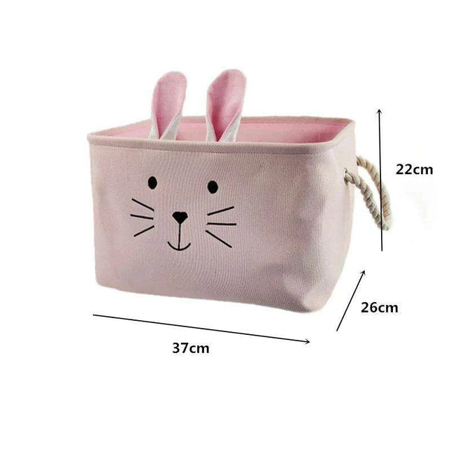 Chic Collapsible Canvas Storage Bin for Kids