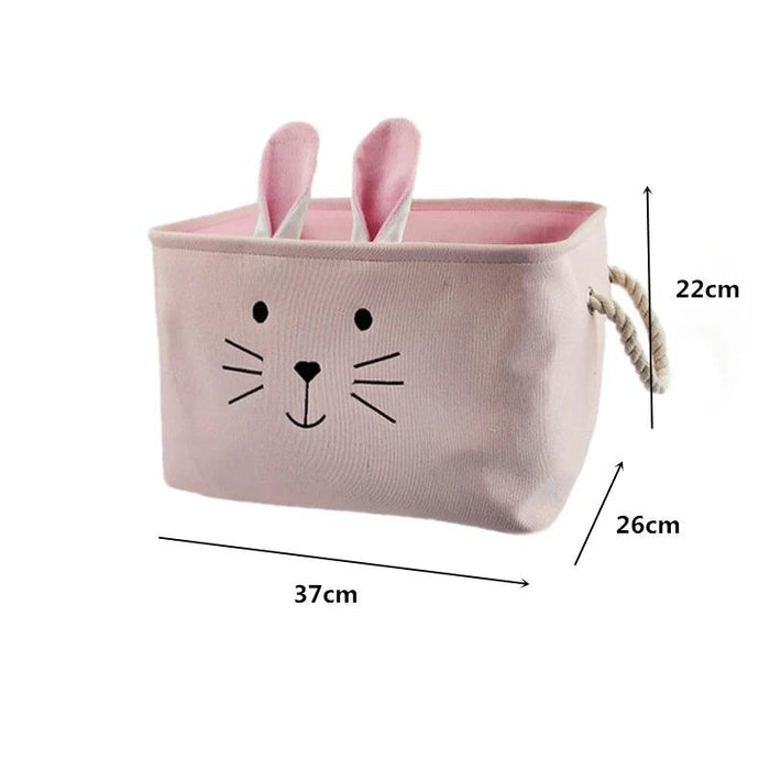 Stylish Foldable Canvas Storage Basket for Kids and Baby