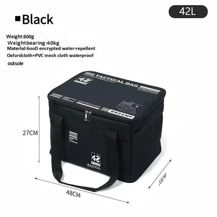 30-42L Tactical Camping Storage Bag Waterproof Insulated Folding Organizer