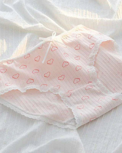 Whimsical Fruit-Themed Cotton Briefs for Girls - Soft and Breathable Seamless Underwear