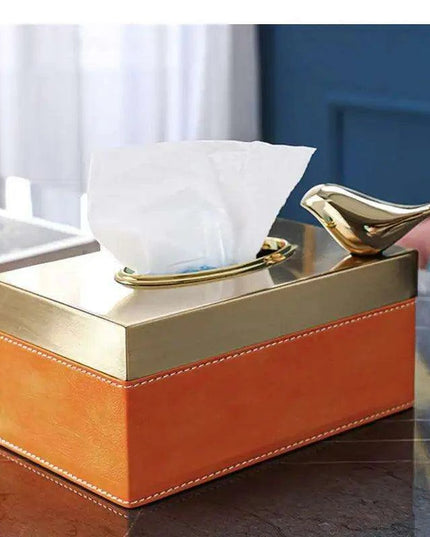 Chic Leather Tissue Holder - A Touch of Luxury for Your Home