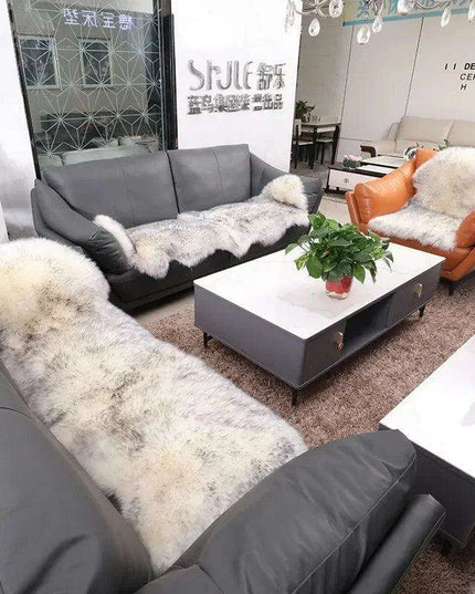 Sumptuous Authentic Australian Sheepskin Wool Area Rug - Cozy and Chic Home Accent Mat