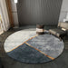 Luxurious Round Polyester Rug for Stylish Home Ambiance