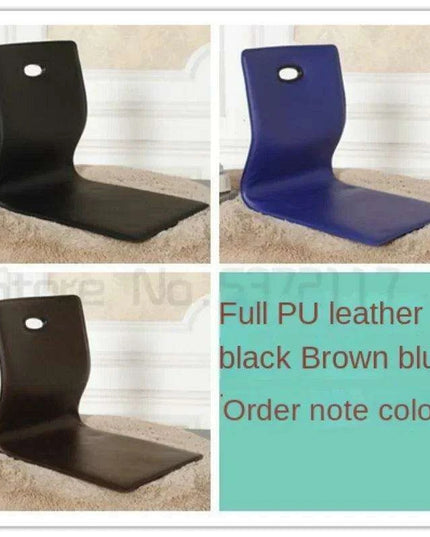 Japanese Minimalist Legless Floor Chair with Elegant Wooden Design - Ideal for Cozy Spaces