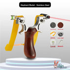 Stainless steel laser baby elephant + 200 steel 400 mud 2 rubber bands