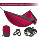 Zowee Camping Hammock Kit | Premium Parachute Nylon | Tree Straps & Carabiners