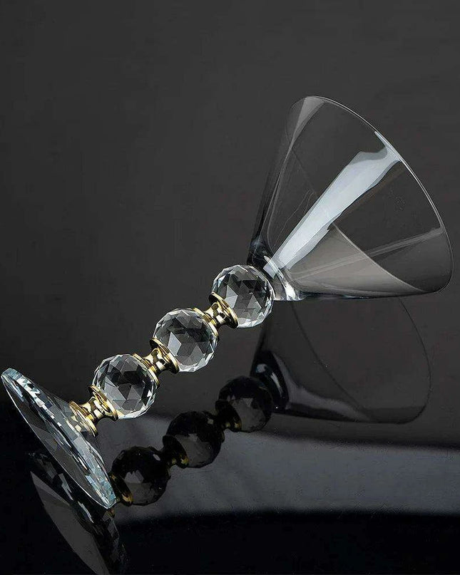 260ML Elegant Lead-Free Crystal Martini Glasses - Premium Drinkware for Cocktails, Wine, and Coffee - Ideal for Celebrations, Bars, and Gift Giving