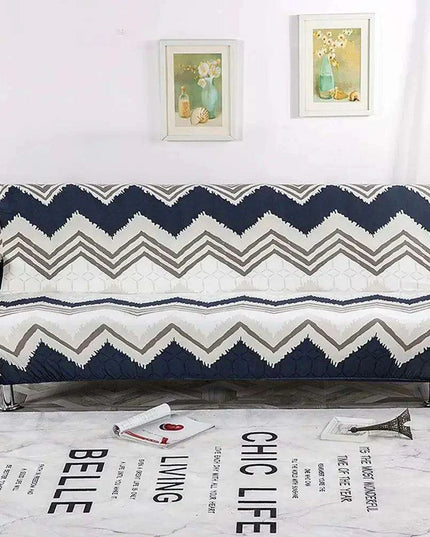 Svetanya Elegant Stretchable Slipcover for Armless Futon Sofas - Stylish Protection and Comfort