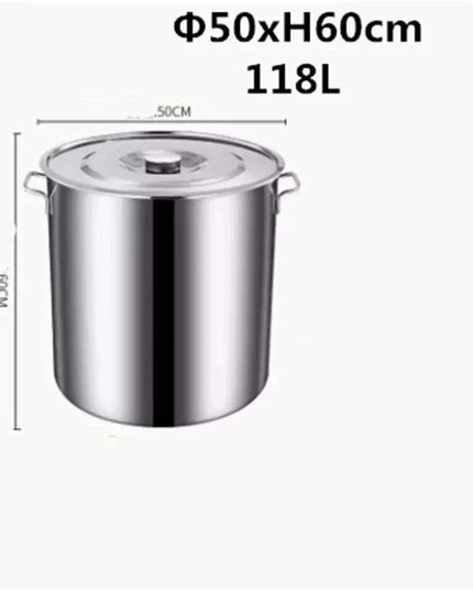 Versatile Stainless Steel Cooking Pot Set with Handle for Easy Transport