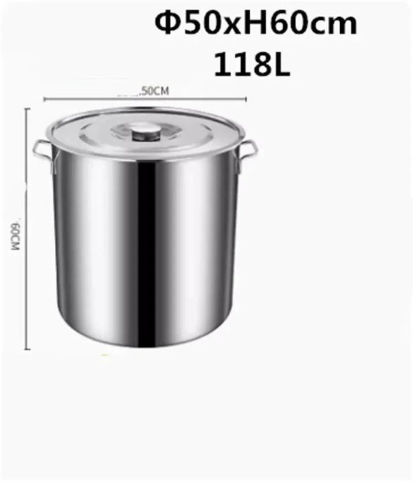 Versatile Stainless Steel Cooking Pot Set with Handle for Easy Transport