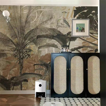 Decorative Wallpaper Store Vintage Southeast Asian Tropical Wallpaper