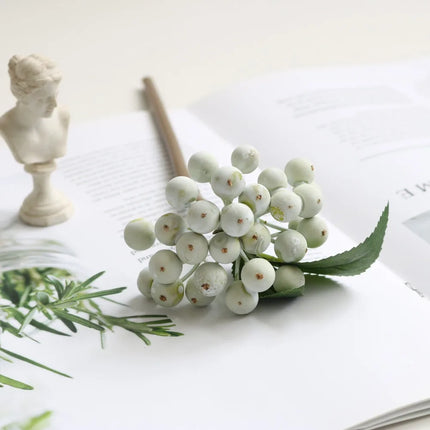 KECTTIO American Pastoral Artificial Berry Christmas Flower Arrangemen