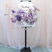 Lavender Hydrangea Silk Flower Row – Wedding Arch & Centerpiece