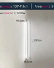 White  L 100cm / Dimmable with remote