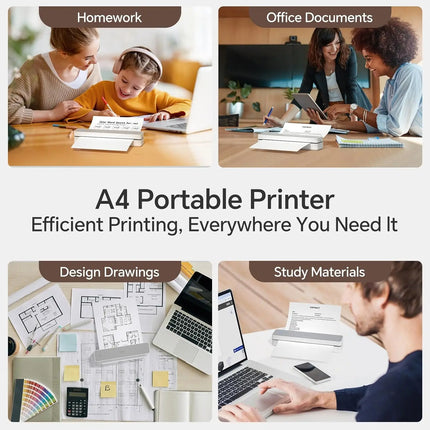 200/300dpi HPRT A4 Thermal Bluetooth Wireless Printer Portable Mini Mobile Drawing Printing Copier 8.5 X 11 US Letter & A4 Paper 200-300dpi-hprt-a4-thermal-bluetooth-wireless-printer-portable-mini-mobile-drawing-printing-copier-8-5-x-11-us-letter-a4-paper