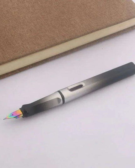 Elegant Aurora Blue-Purple Gradient Fountain Pen Set - Premium Writing Tool for Students and Professionals - Stylish EF Nib Design