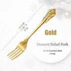 Dessert Fork-Gold