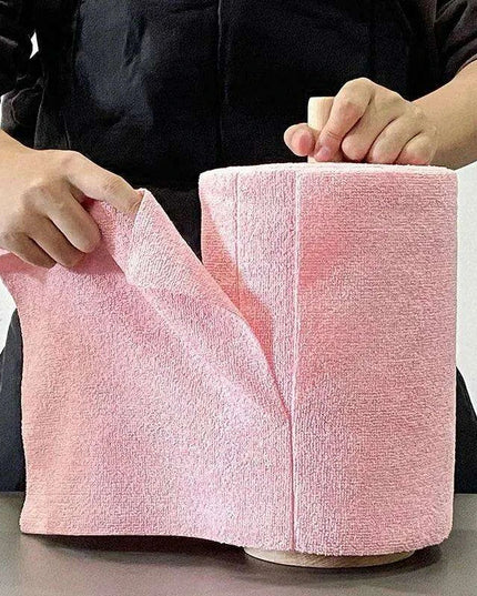 Eco-Friendly Perforated Microfiber Cleaning Towel Roll for Sustainable Kitchen Use