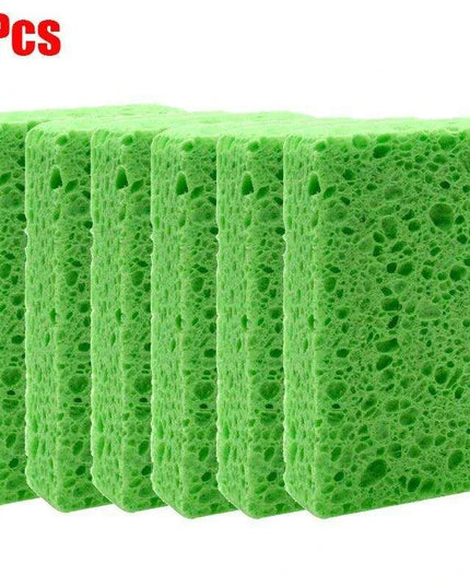 Vibrant Double-Sided Reusable Cleaning Sponges for Kitchen & Home – Choose from 1, 2, or 6 Pack Options