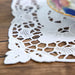 Cotton Embroidered Handcrafted Placemat with Hemstitch Detail - Single Piece