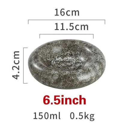 Artisan Japanese Ceramic Dinner Plates Set with Unique Artistic Patterns for Gourmet Dining