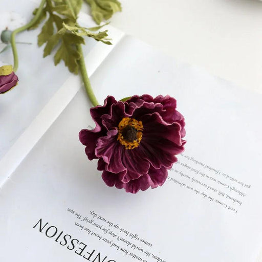 Elegant Faux Poppy Arrangements with Lush Greenery for Timeless Home Decor and Thoughtful Gifts