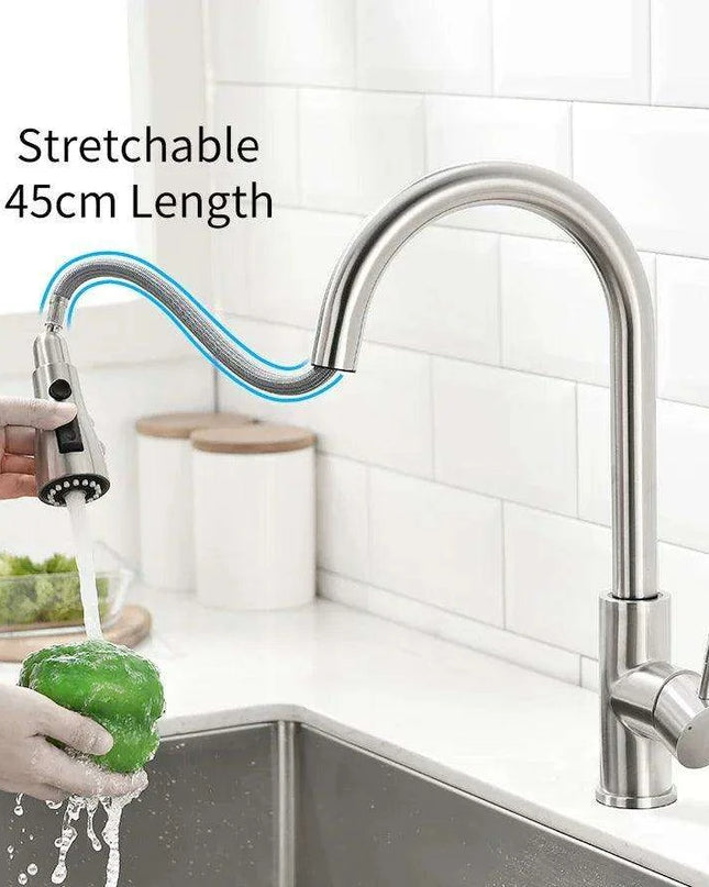 Smart Touch Sensor-Enabled Rotating Kitchen Faucet with Innovative Design