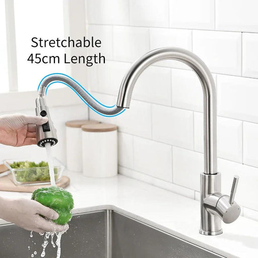 Innovative Sensor Rotating Kitchen Faucet with Smart Touch Technology