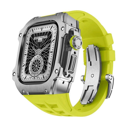 Premium 49mm Stainless Steel Apple Watch Case and Band - Redefine Your Elegance