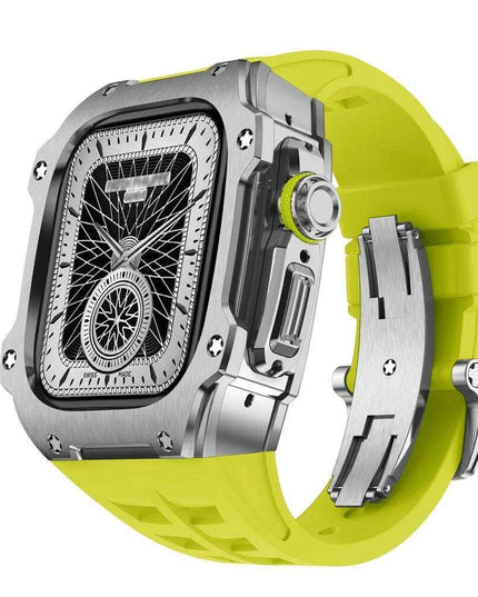 Premium 49mm Stainless Steel Apple Watch Case and Band - Redefine Your Elegance