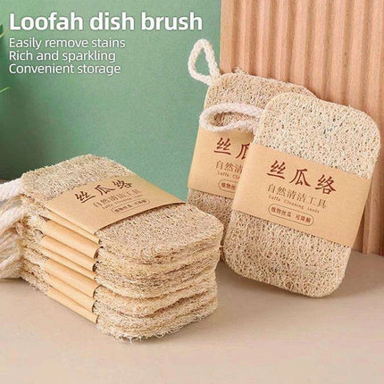 Eco-Friendly Loofah Dish Scrubber Pad Made from Natural Plant Fibers