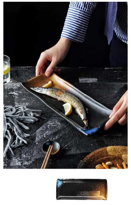 Festive Japanese Sushi Dining Set: Artistic Elegance for Luxurious Meals