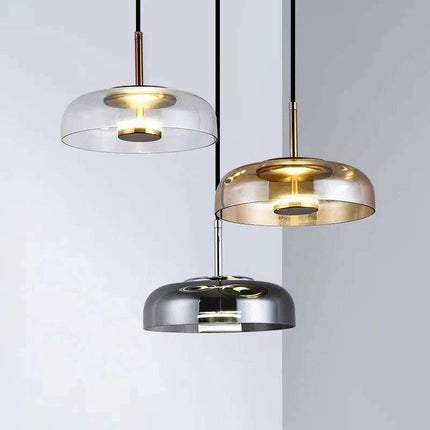 Sleek Nordic Glass LED Pendant Light Set for Contemporary Home and Dining Decor