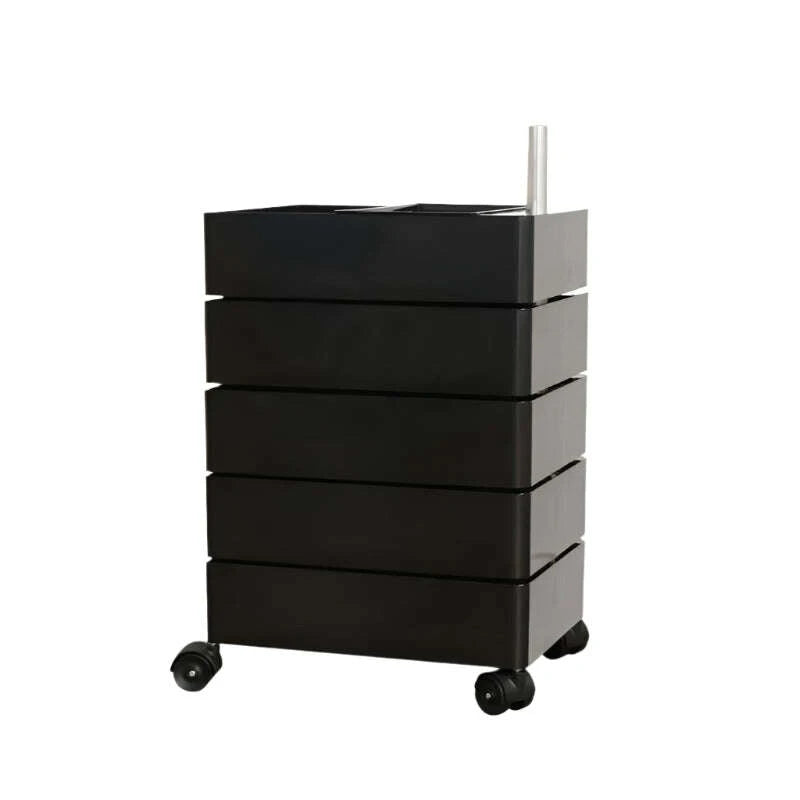 360-Degree Rotating Multi-Layer Storage Organizer - Stylish Movable Cabinet for Magazines and Cosmetics