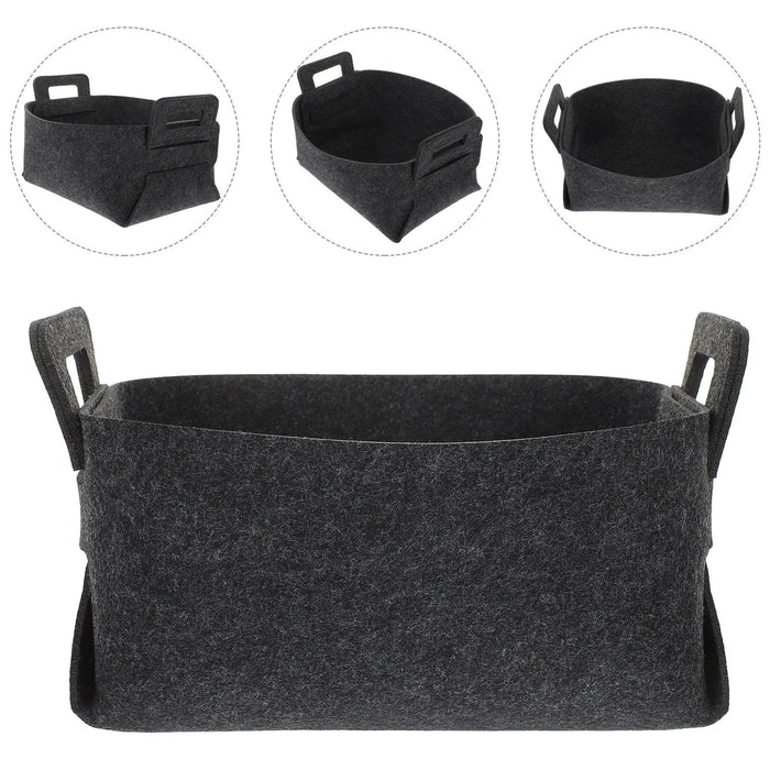 Versatile Foldable Polyester Laundry Basket - Organize Clothes and Toys with Ease