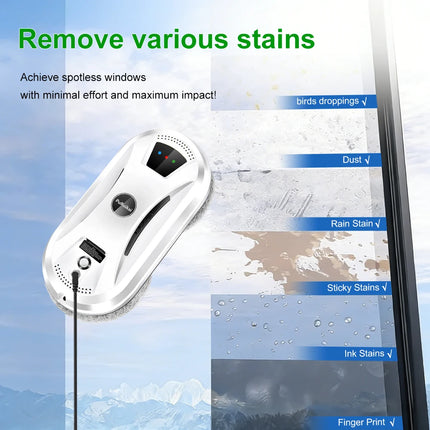 Ultra-Thin Robotic Window Cleaner with Remote Control | Très Elite