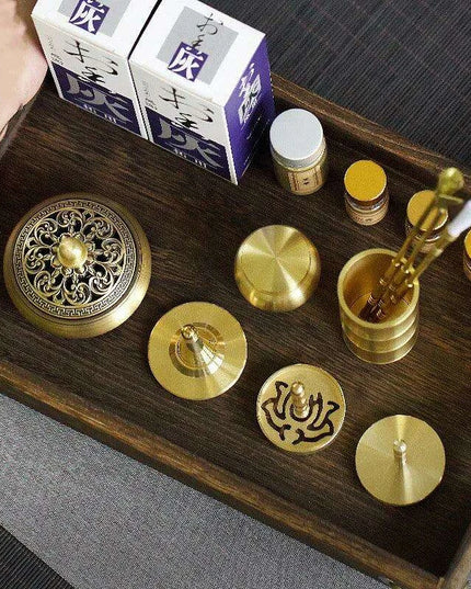 Brass Incense Creation Kit - Versatile Incense Burner Accessories for Yoga, Meditation, and Home Fragrance